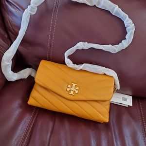 Tory Burch Chevron Kira Chain Wallet Bag